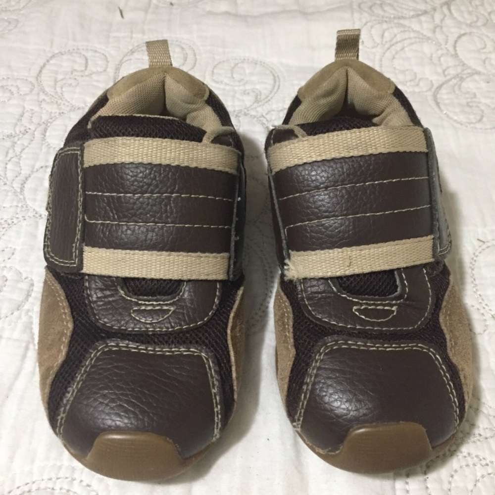 Boys Brown Leather Pediped Shoes